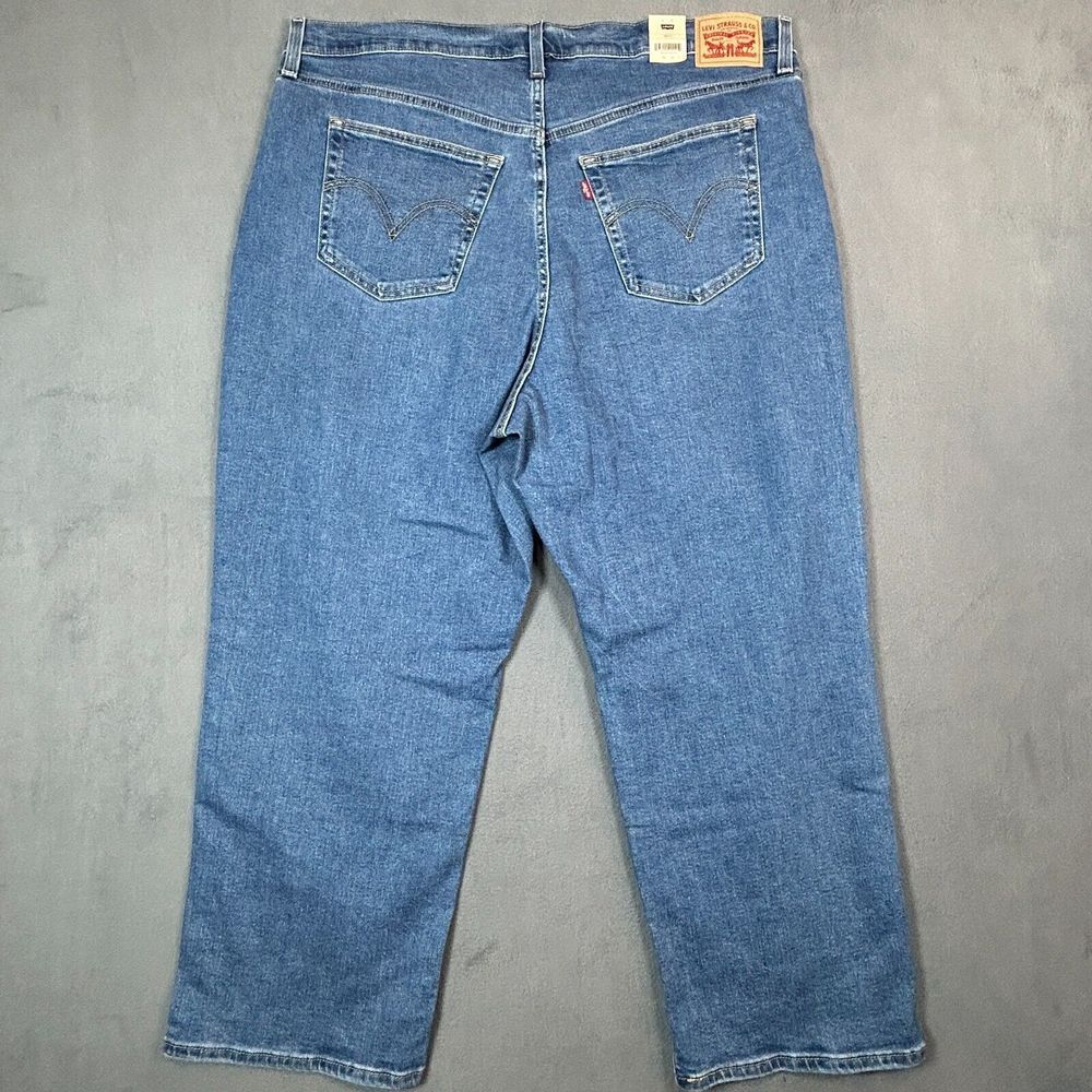 NWT Levi's Women's Ribcage Straight Ultra High Rise Jeans - Blue - Picture 10 of 16
